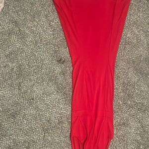 Red formal dress